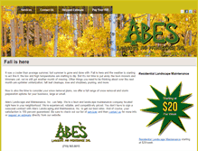 Tablet Screenshot of abeslandscape.com